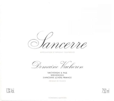 Flat front label of wine