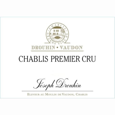 Flat front label of wine