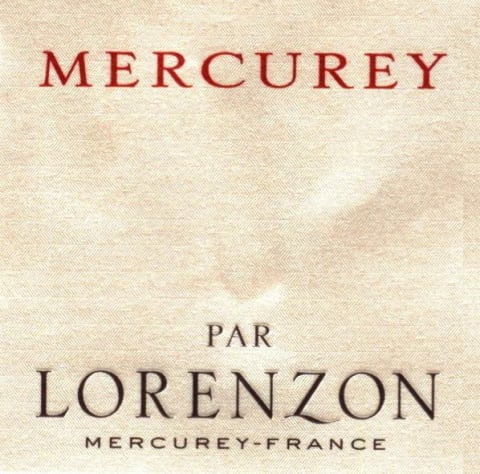 Domaine Bruno Lorenzon Mercurey Blanc 2007 Front Label