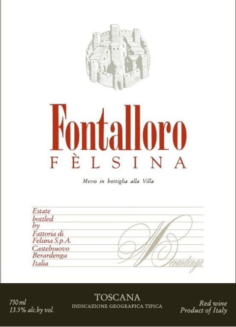 Felsina Fontalloro 08 Wine Com