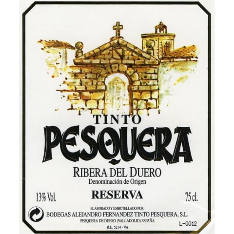 Flat front label of wine