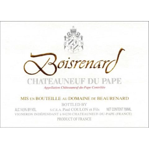 Flat front label of wine