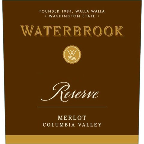 Flat front label of wine