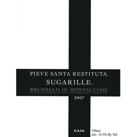 Gaja Sugarille Brunello di Montalcino 2007 Front Label