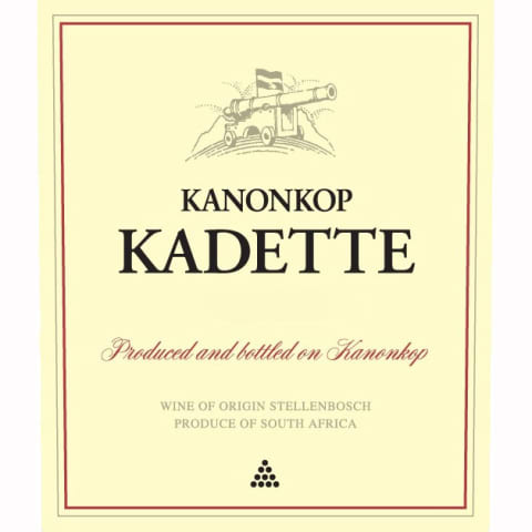Kanonkop Kadette Cape Blend 2010 Front Label