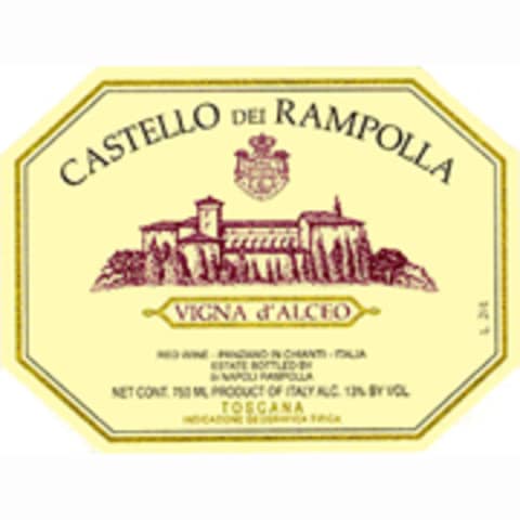 Flat front label of wine