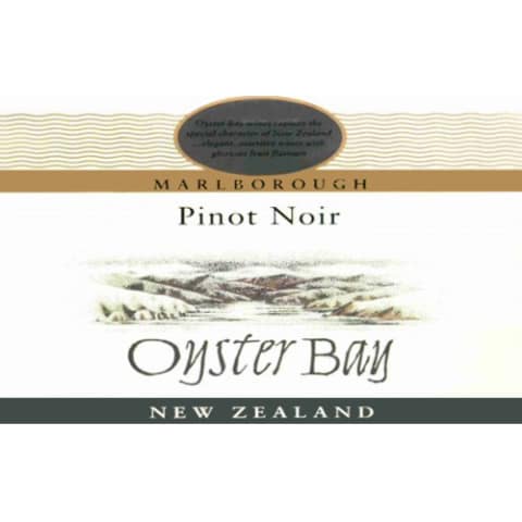 Flat front label of wine