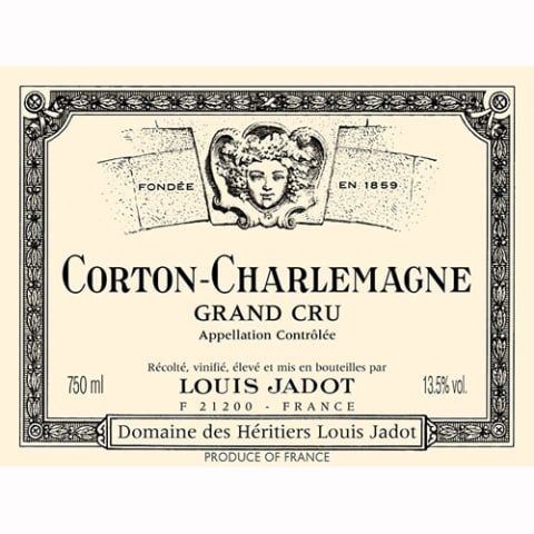 Flat front label of wine
