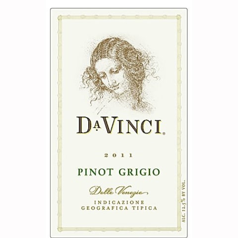 Flat front label of wine