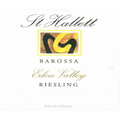 Flat front label of wine