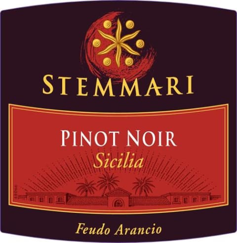 Arancio Stemmari Pinot Noir 2014 Front Label