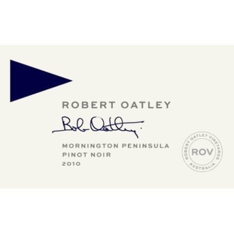Flat front label of wine