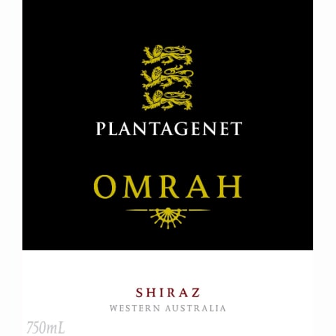 Flat front label of wine