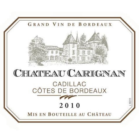 Flat front label of wine