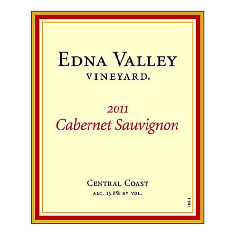 Flat front label of wine