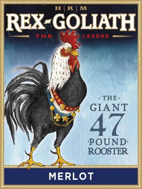 Rex Goliath Giant 47 Pound Rooster Merlot 2014 | Wine.com