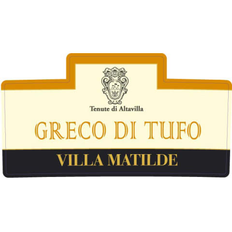 Flat front label of wine