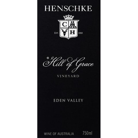 Flat front label of wine