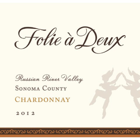 Flat front label of wine