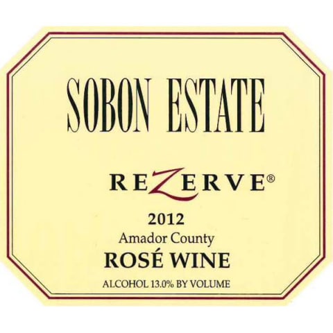 Flat front label of wine