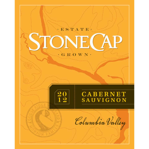 Flat front label of wine