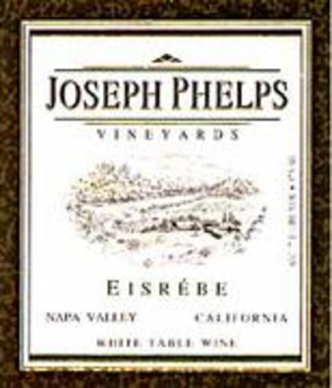 Flat front label of wine