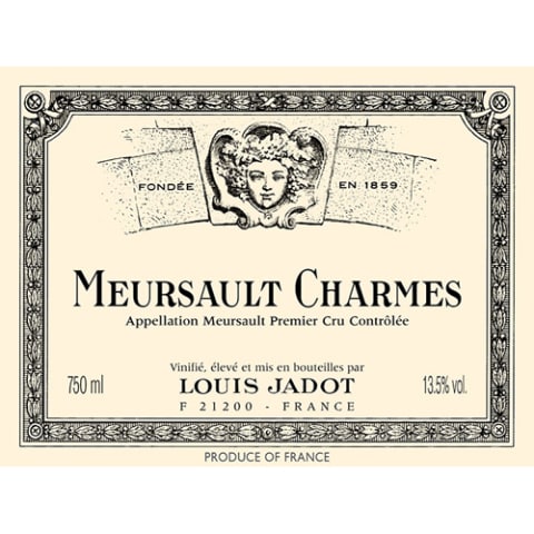 Flat front label of wine