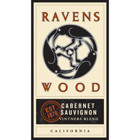 Flat front label of wine