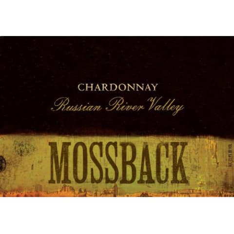 Flat front label of wine
