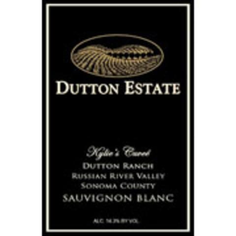 Flat front label of wine