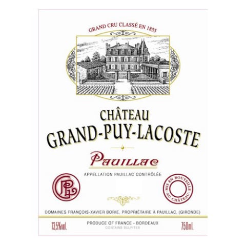 Duke Smigre krans Chateau Grand-Puy-Lacoste 2014 | Wine.com