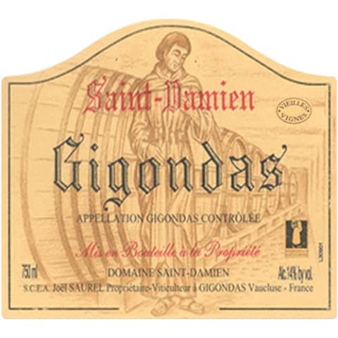 Flat front label of wine