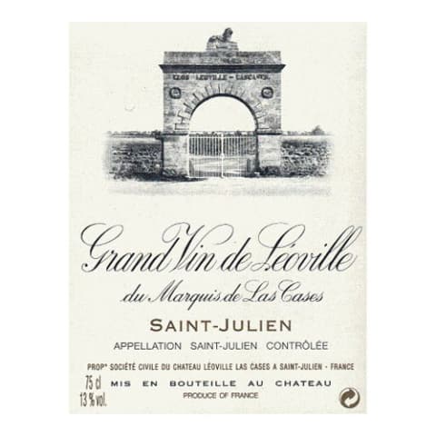 Flat front label of wine