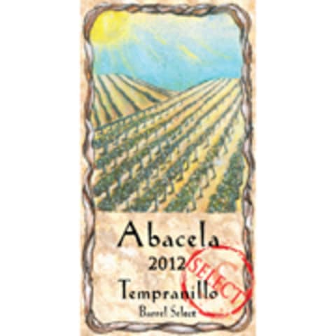 Abacela Barrel Select Estate Tempranillo 2012 Front Label