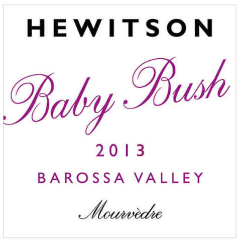 Hewitson Baby Bush Mourvedre 2013 Front Label