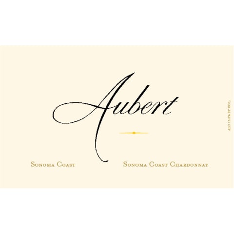 Aubert Sonoma Coast Chardonnay 2013 Front Label
