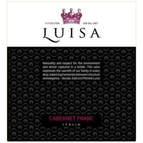 Flat front label of wine