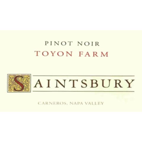 Saintsbury Toyon Farm Pinot Noir 2014 Front Label