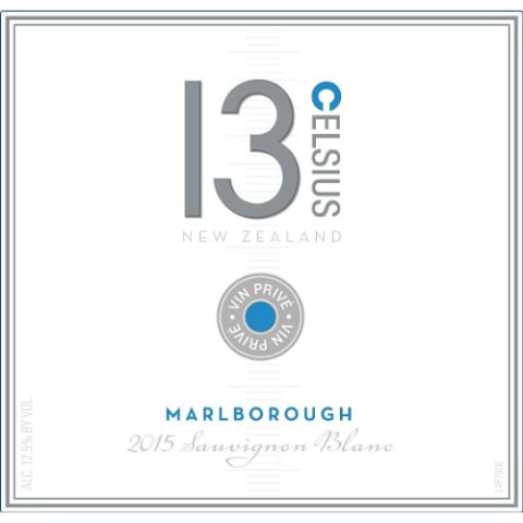 13 Celsius Sauvignon Blanc 2015 Front Label