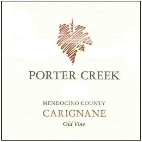 Porter Creek Old Vine Carignane 2012 Front Label