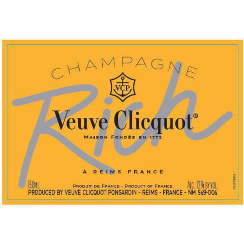 Veuve Clicquot Rich Case of 6 - 75 cL