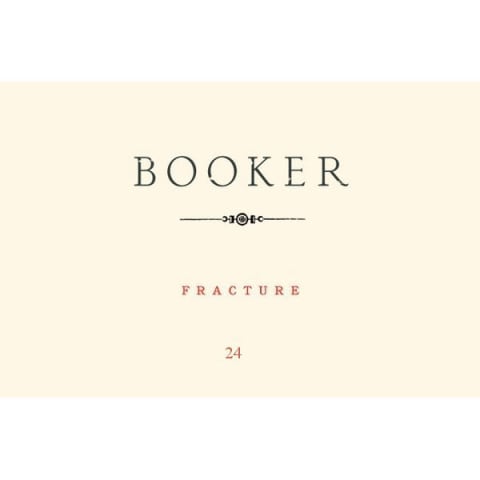 Booker Vineyard Fracture 24 Syrah 2013 Front Label