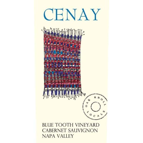 Flat front label of wine
