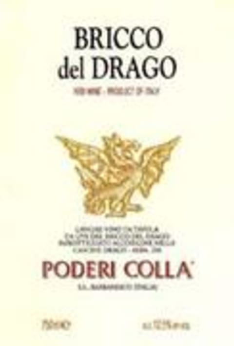 Poderi Colla Bricco del Drago 1997 Front Label