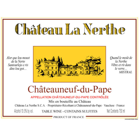 Chateau La Nerthe Chateauneuf Du Pape Rouge 13 Wine Com Chateau La Nerthe Chateauneuf Du Pape Rouge 13 Wine Com