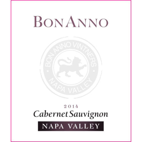 BonAnno Cabernet Sauvignon 2014 Front Label