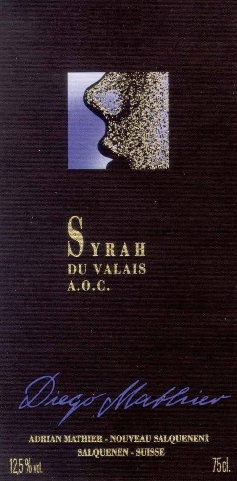 Adrian Mathier Nouveau Salquenen Syrah du Valais Diego Mathier 2007 ...
