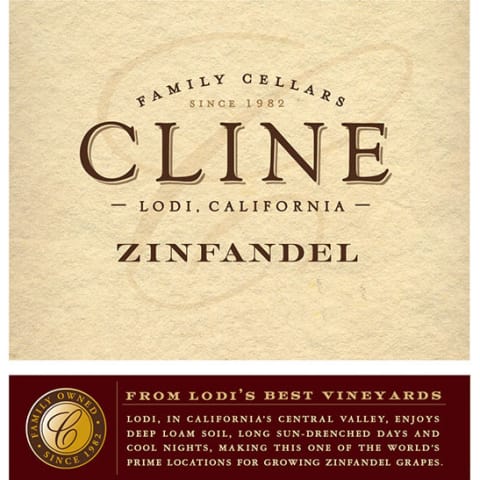 Cline Lodi Zinfandel (375ML half-bottle) 2014 Front Label