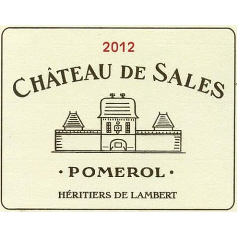 Chateau de Sales 2012 Front Label