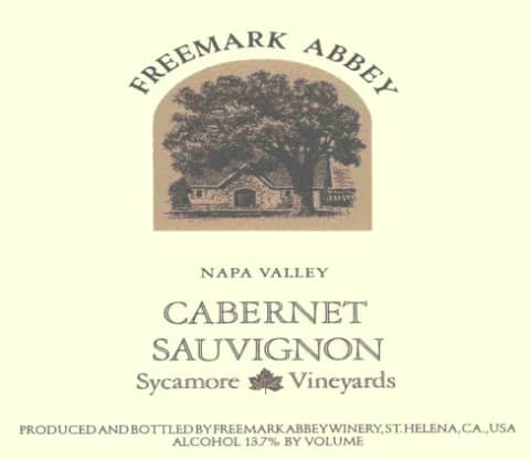 Freemark Abbey Sycamore Cabernet Sauvignon 1991 Front Label
